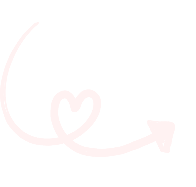 Seta com coração indicando o fluxo de etapas para surpreender seu amor